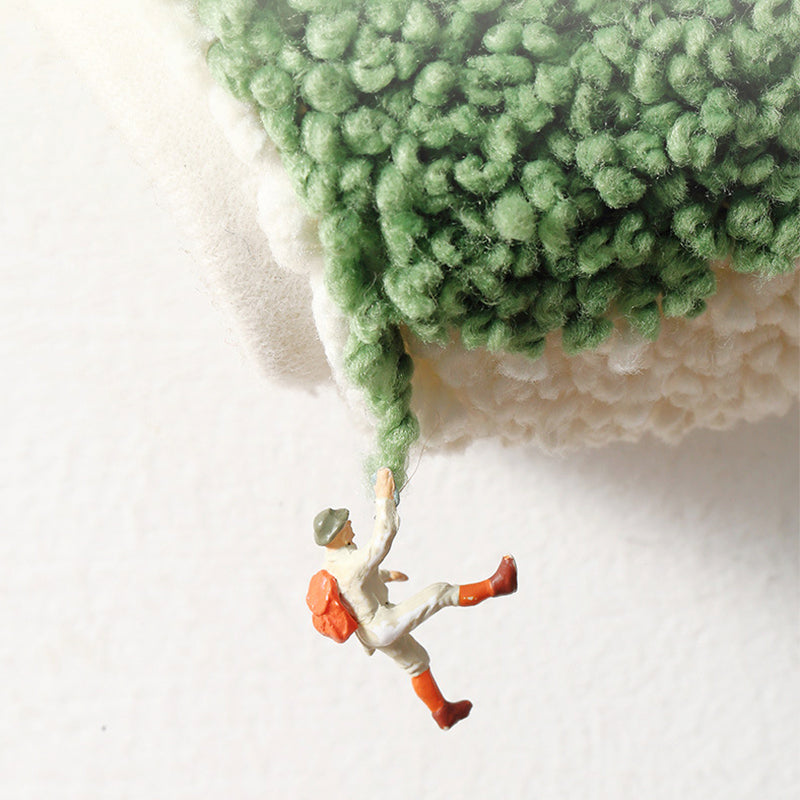 Feblilac Abstract Neutral Tufted Bath Mat – Modern Scandinavian Non-Slip Rug | Cozy Cream & Earth-Tone Design