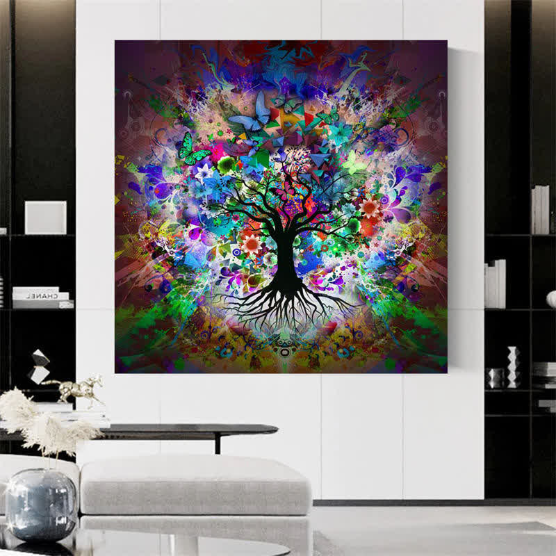 "Tree of Life"Colorful Painting Wall Decor