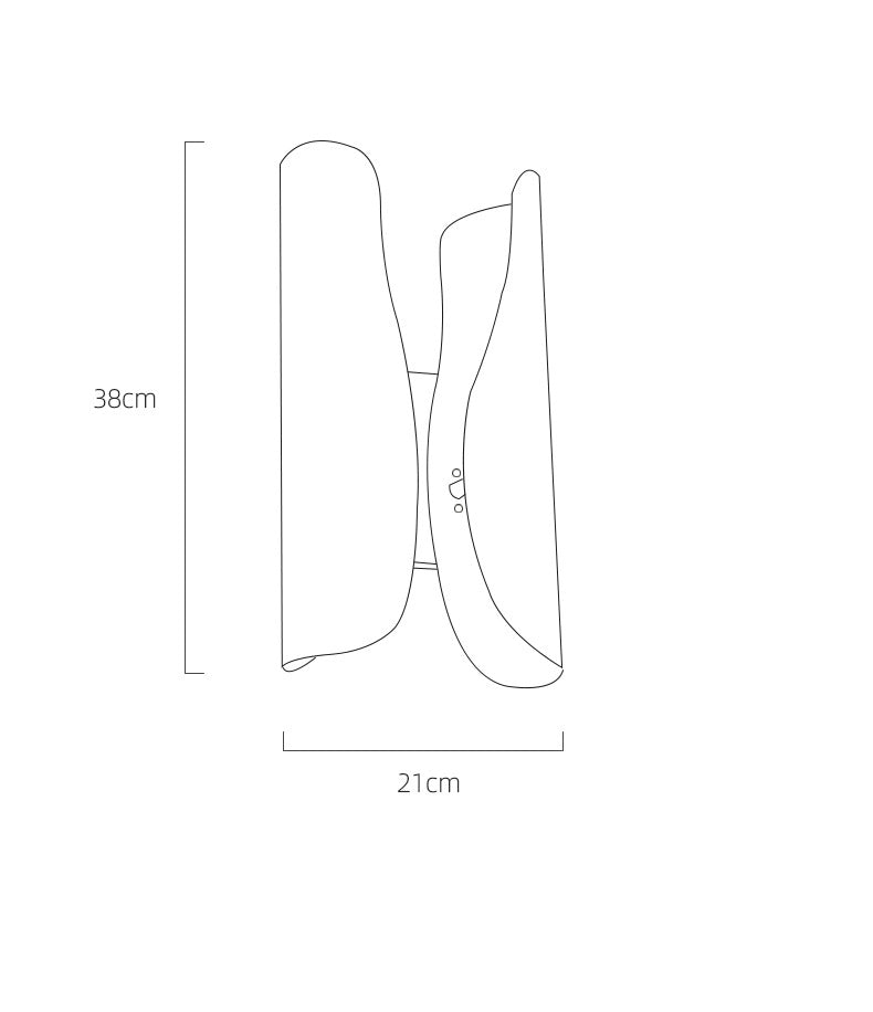 H-shaped Gold Wall Lamp