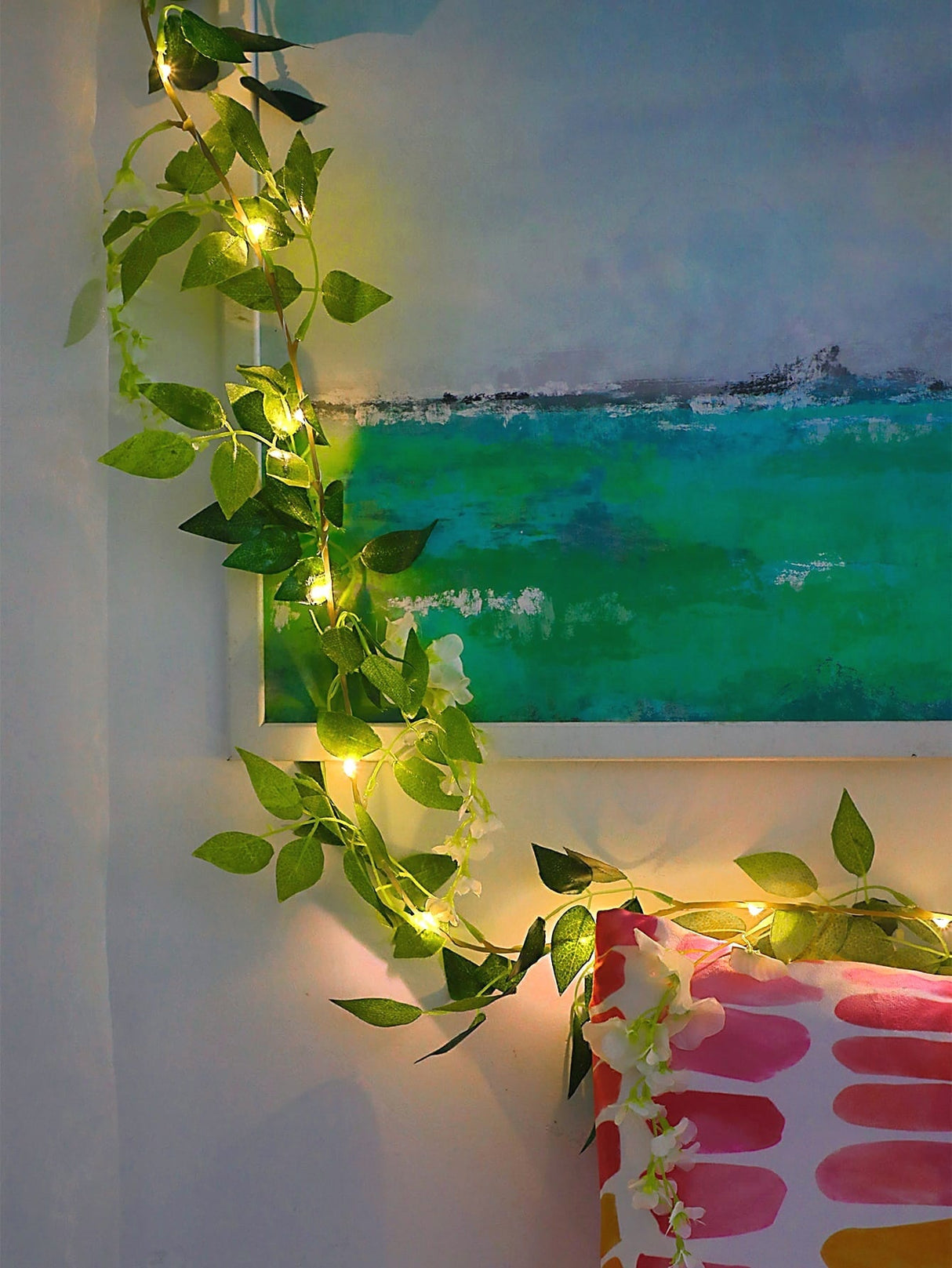 Artificial Flower String Light with 20pcs Bulb 1pc - Novelty Lighting