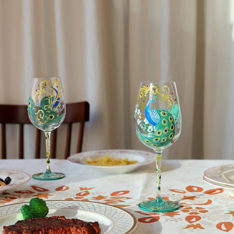 Hand-painted Colorful Wine Glasses Collection