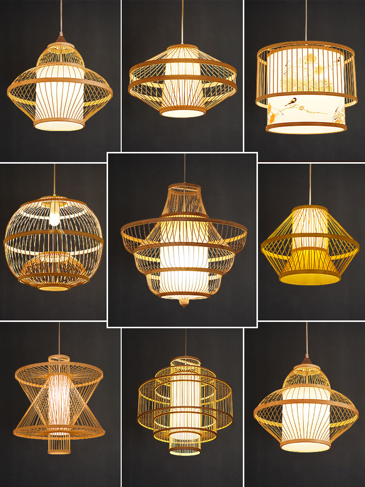 Feblilac Bamboo Pendant Light