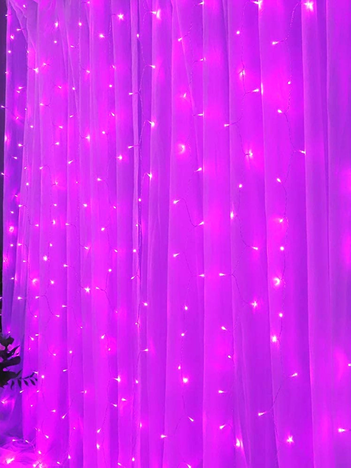 Decorative String Light with 50pcs Bulb Curtain - Novelty Lighting