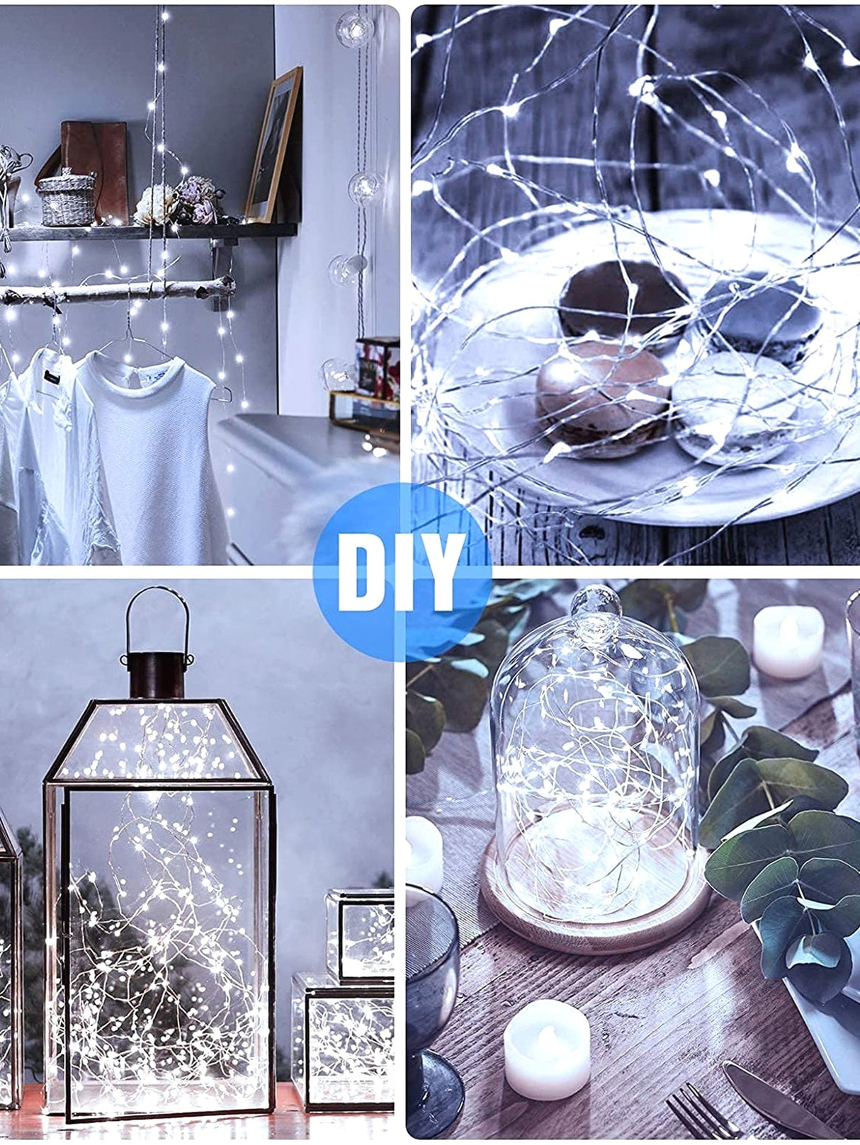 Copper String Light with 30pcs Bulb 2pcs - Novelty Lighting