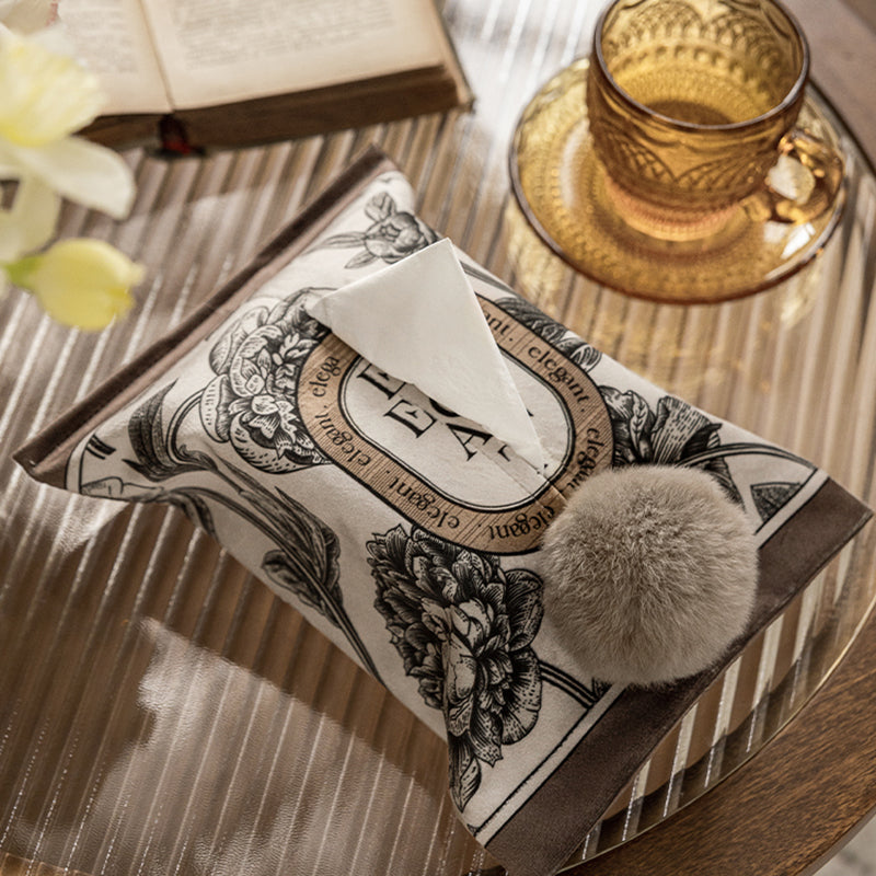 Li Feier American retro tissue box light luxury high-end living room household paper drawer fabric ns French drawer box