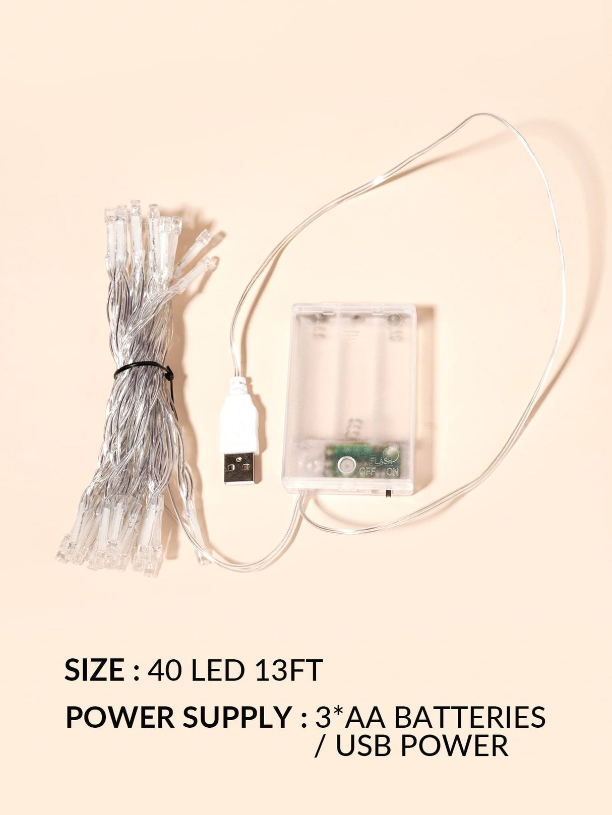 Decorative String Light with 40pcs Bulb 1pc - Novelty Lighting