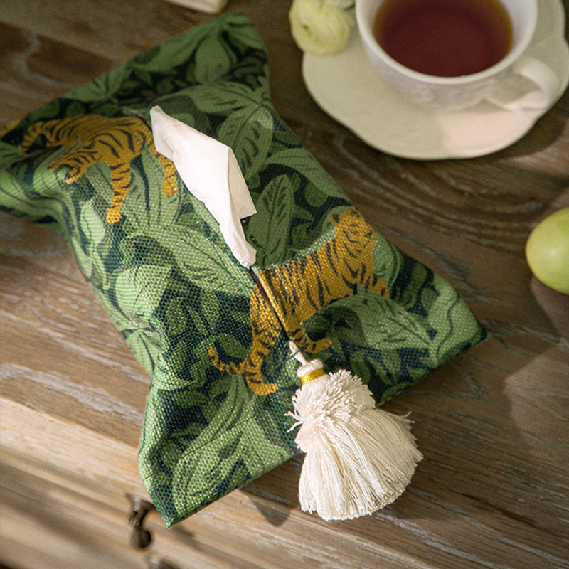 Twilight American plant ins original European light luxury car paper towel living room restaurant fabric paper towel drawer ornament