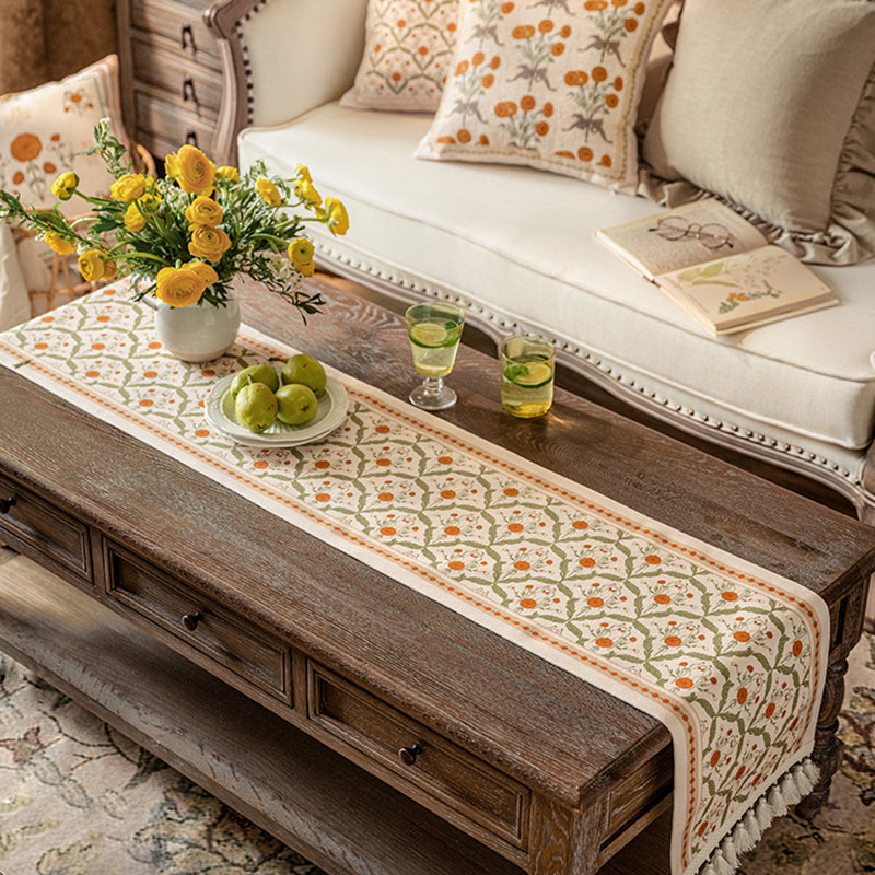 American retro table flag Japanese light luxury ins tablecloth Nordic Chinese coffee table side cabinet cloth cover towel Veligis Vintage printing, durable, long-term washing will not fade