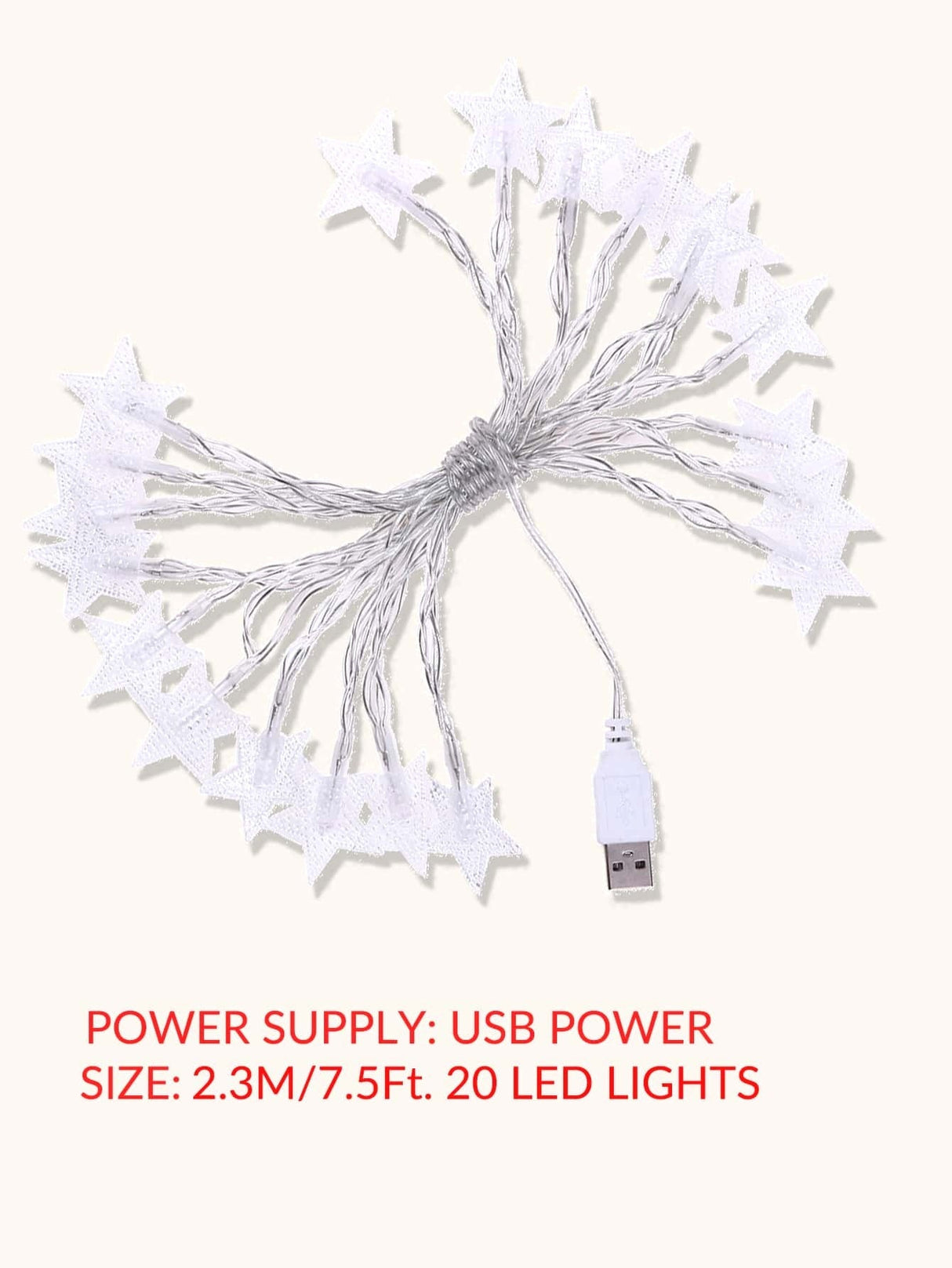 Star Bulb String Light 20pcs - Novelty Lighting