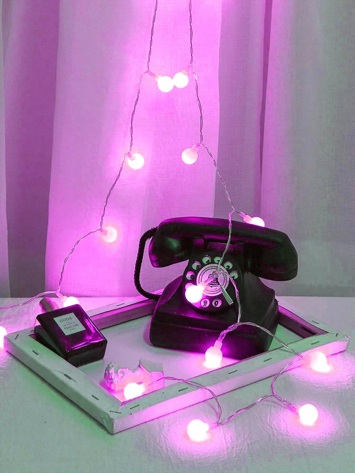 7 Color String Light with 40pcs Ball Shaped Bulb 1pc - Novelty Lighting