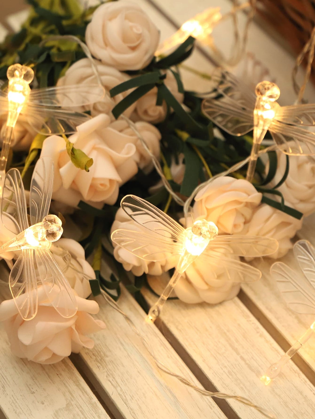 Dragonfly Shaped Bulb String Light 20pcs - Novelty Lighting