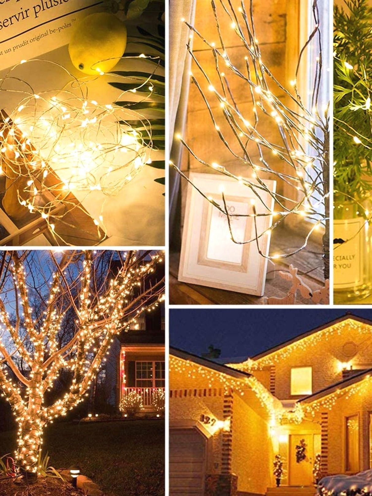 Copper String Light with 200pcs Bulb 1pc - Novelty Lighting