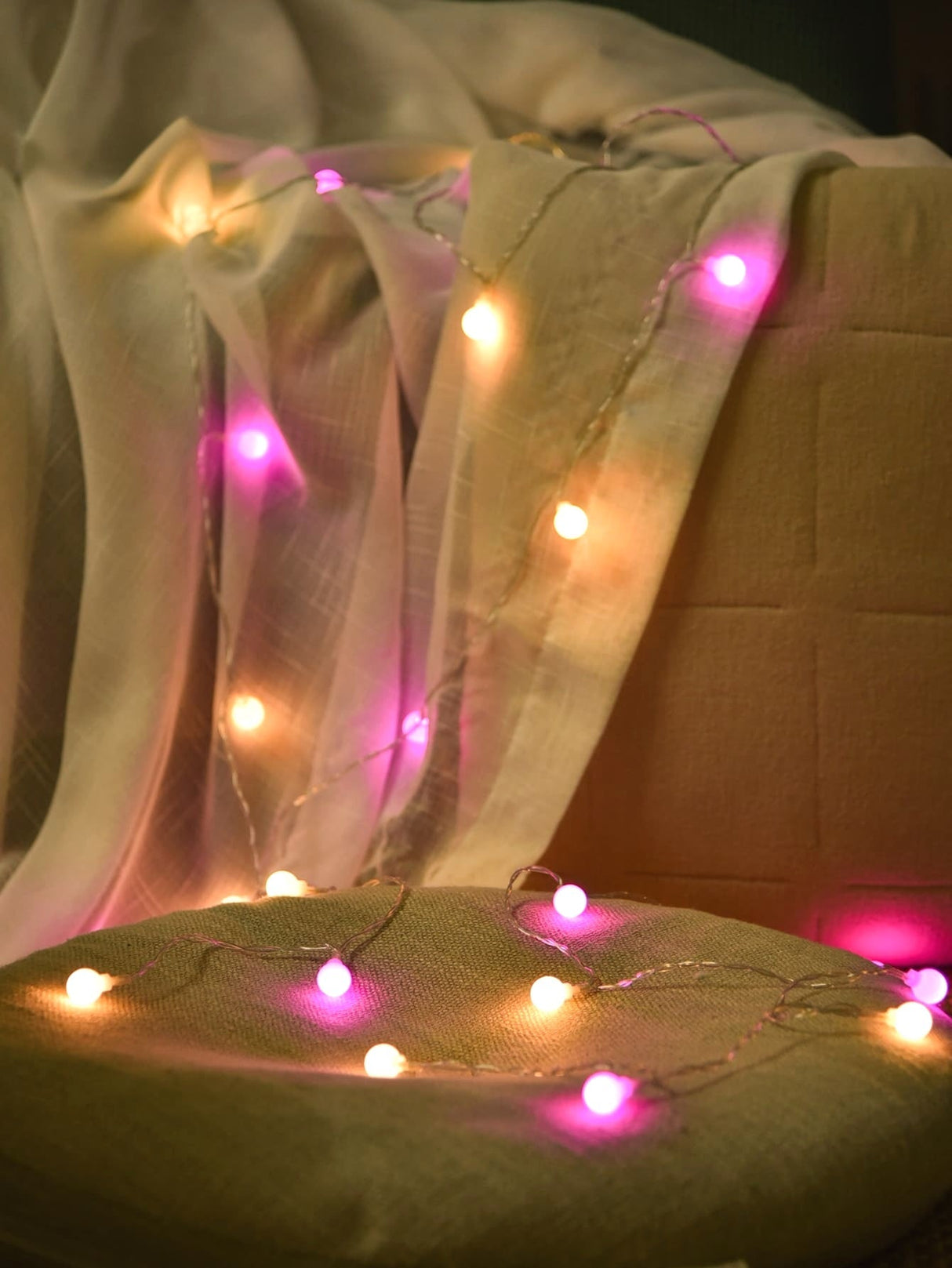 String Light with 10pcs Ball Shaped Bulb 1pc - Novelty Lighting