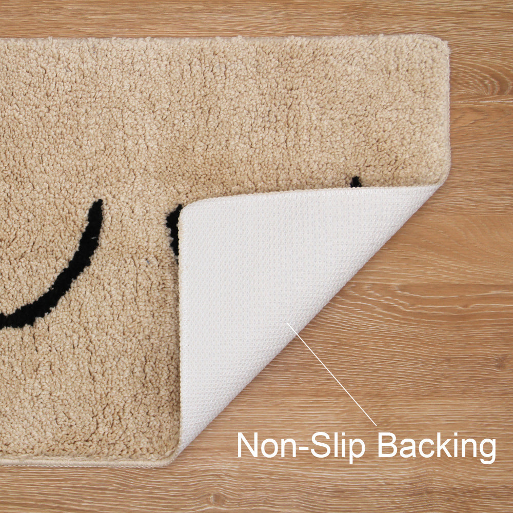 Feblilac Cute Naked Boobs Bath Mat, Multiple Sizes Floral Non Slip Bathmat