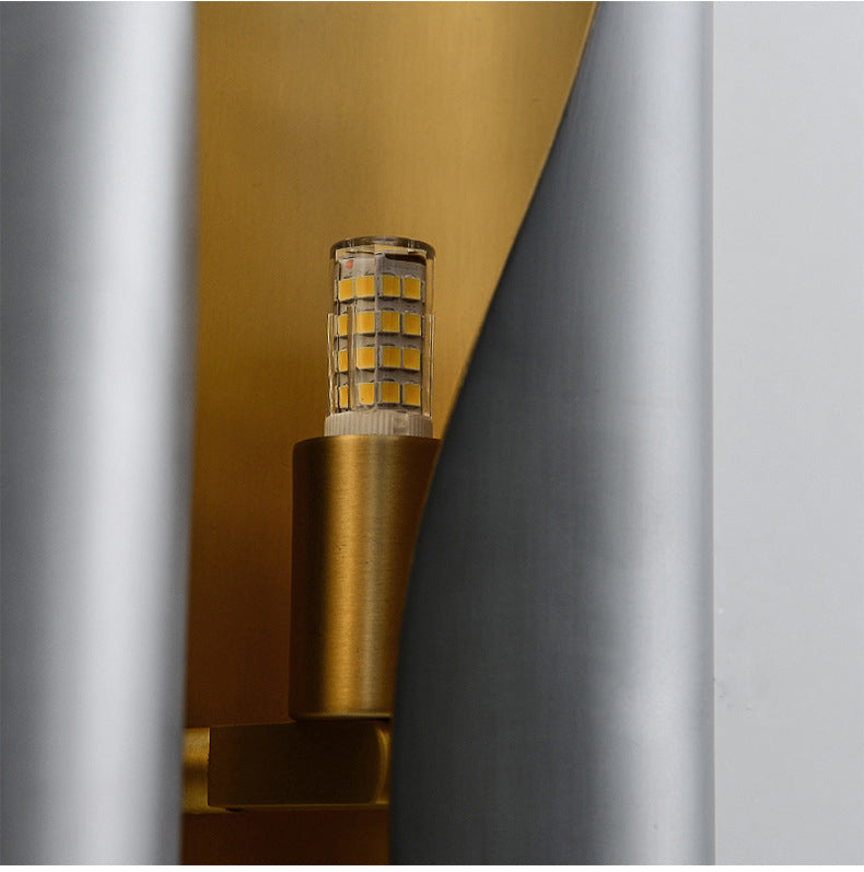 H-shaped Gold Wall Lamp