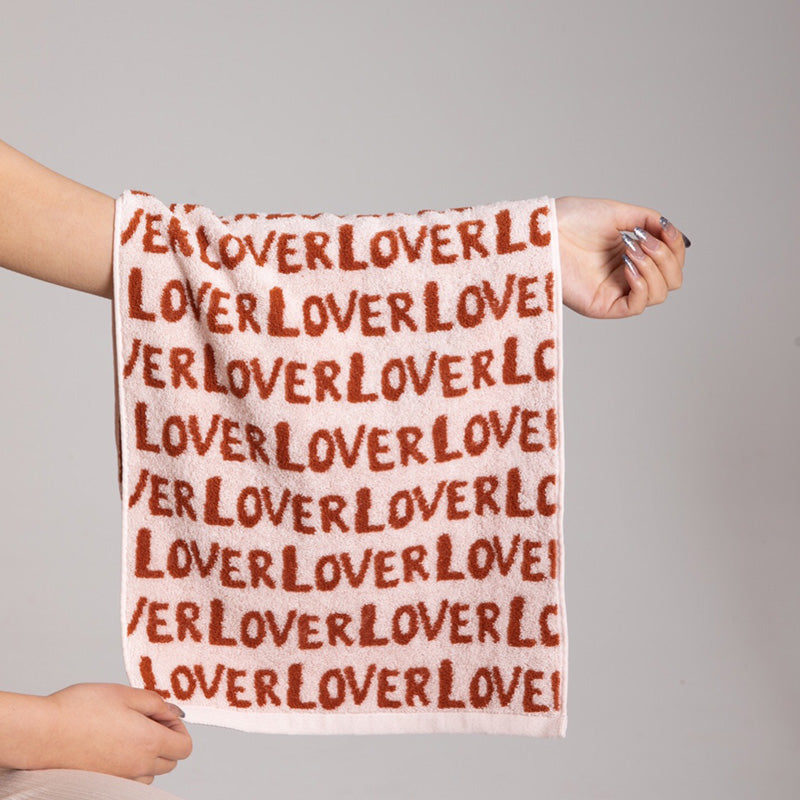 "LOVE" Print Breathable Cotton Towel