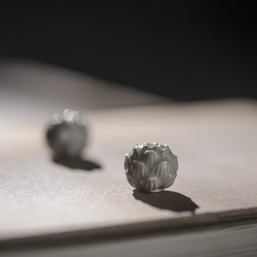 Ceramic Incense Burner, Art Lotus Design, Aromatherapy, Yoga Incense Burner, Small Incense seat