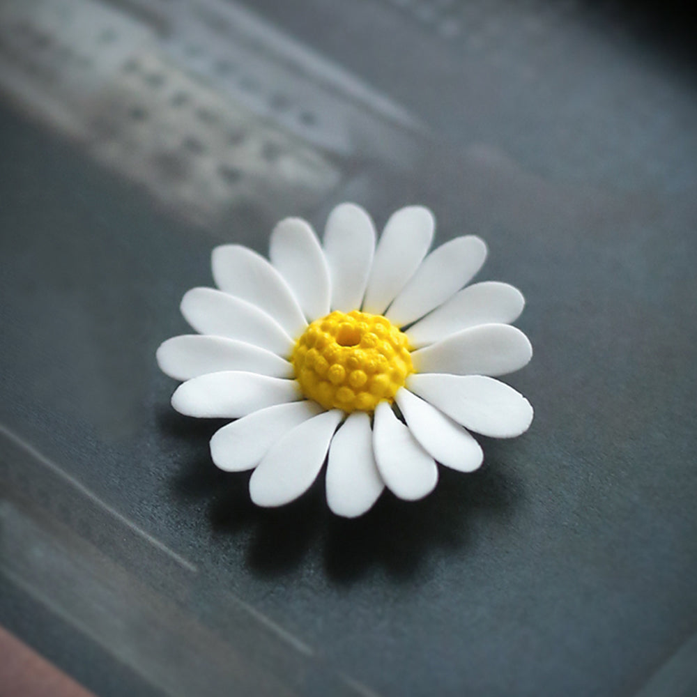 Ceramic Incense Burner, Daisy Incense Holder, Art Flower Design, Aromatherapy, Yoga Incense Burner, Small Incense seat