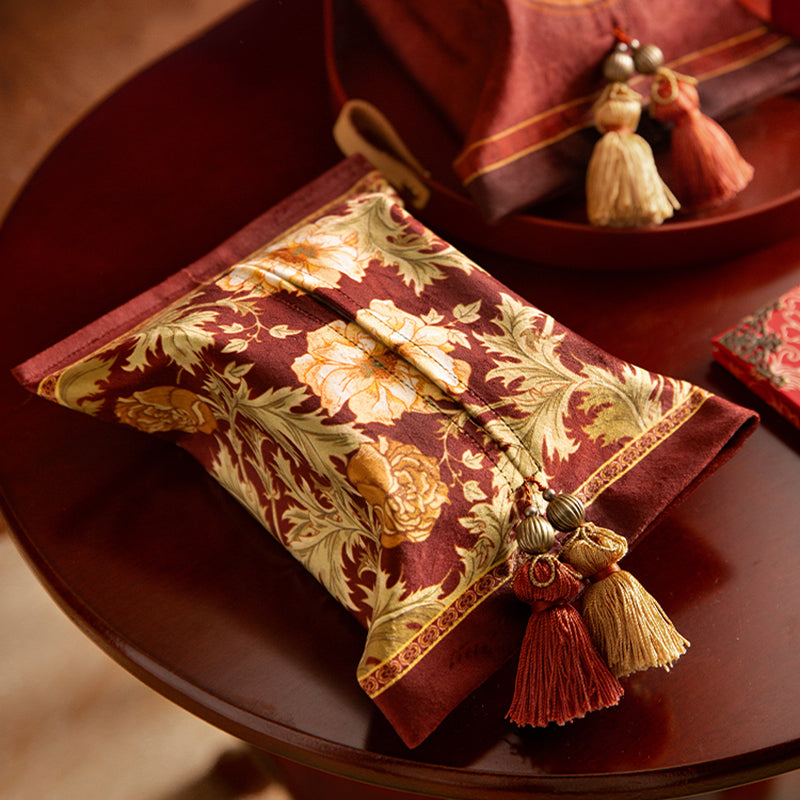 Splendid Marriage Festive Tissue Cover Original Wedding American Red Household Tissue Box Living Room Restaurant Car Tissue