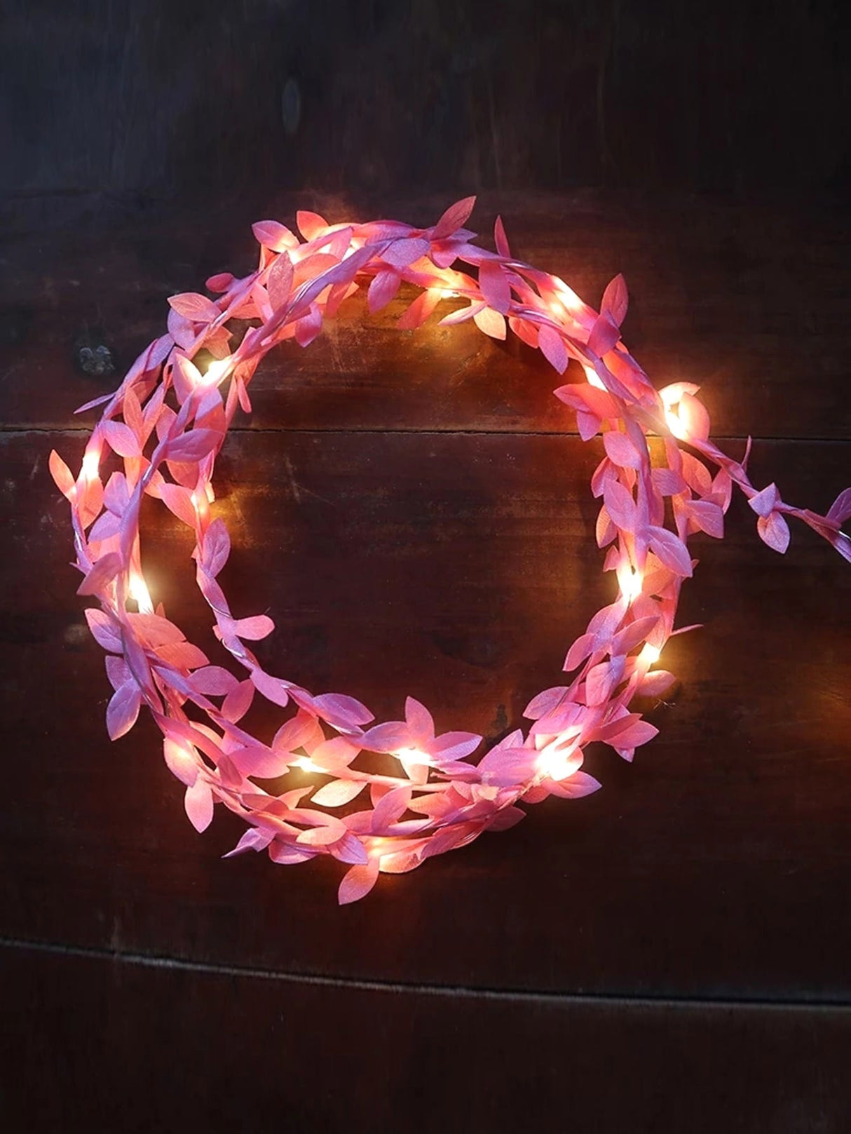 Bulb Artificial Leaf Decor String Light 20pcs - Novelty Lighting