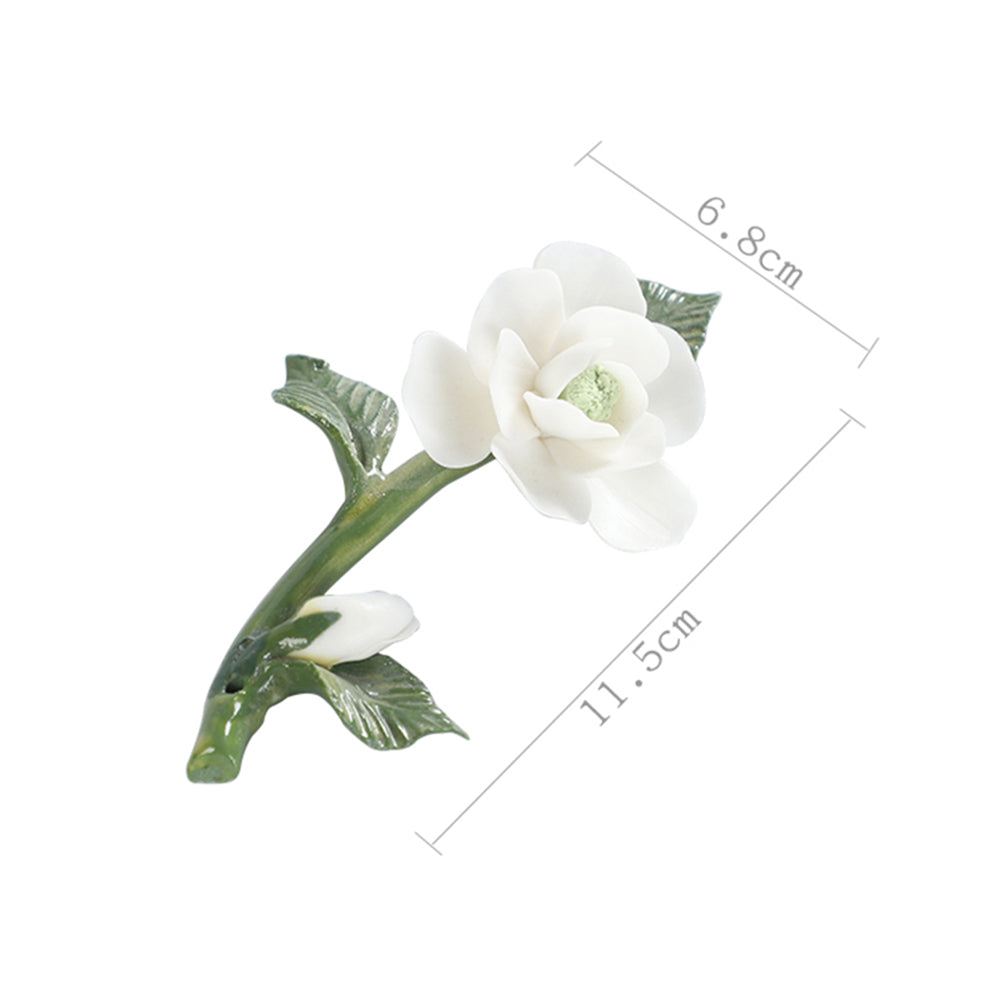 Ceramic Incense Burner, Camellia Incense Holder, Art Flower Design, Aromatherapy, Yoga Incense Burner, Incense seat