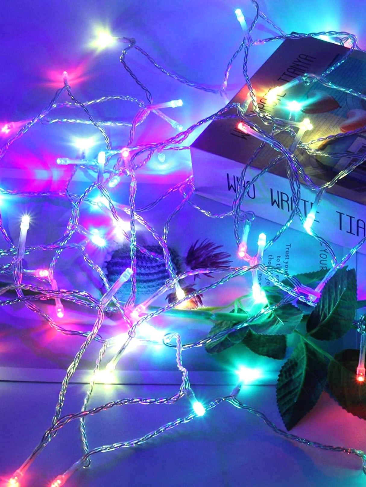 Decorative String Light with 50pcs Bulb Curtain - Novelty Lighting