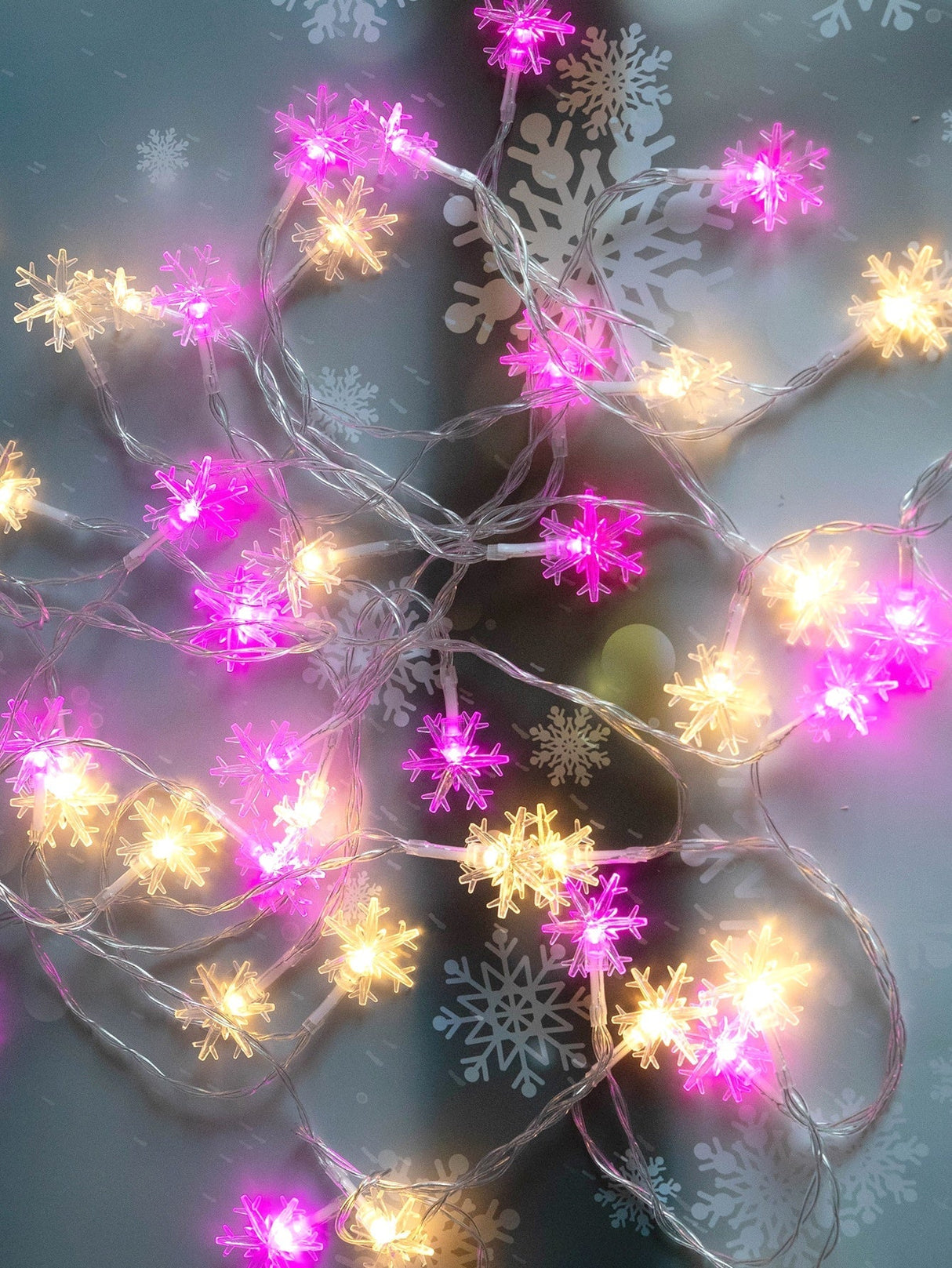 Christmas 40 Led 6m Snowflake String Light - Lighting & Lamp