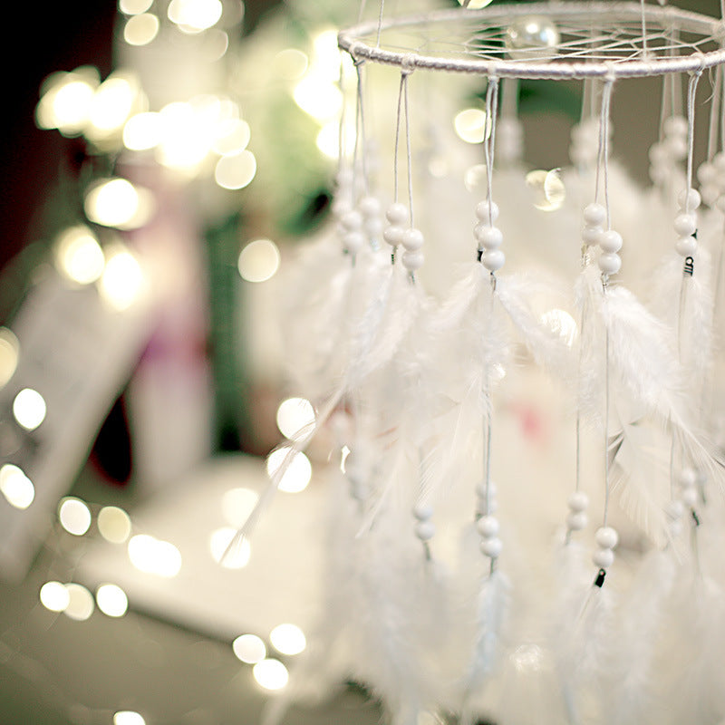 White Double-Deck Dream Catcher