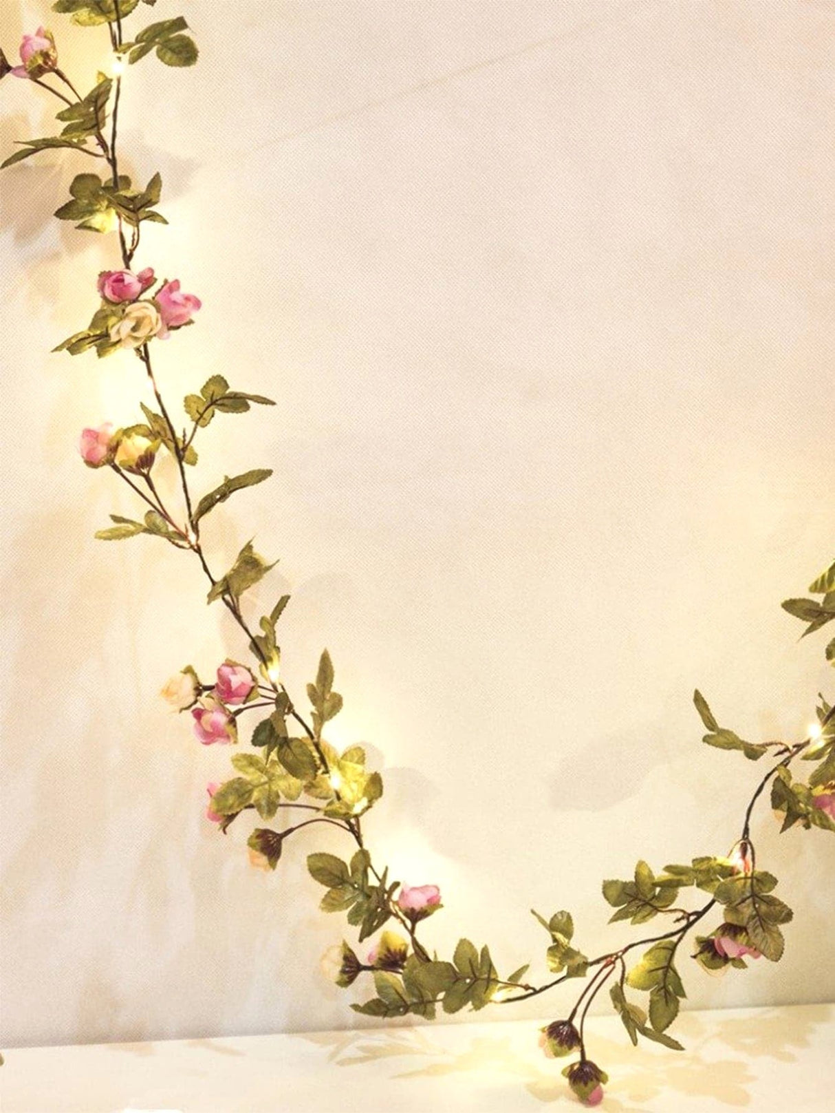 Artificial Flower String Light with 25pcs Bulb 1pc - Novelty Lighting