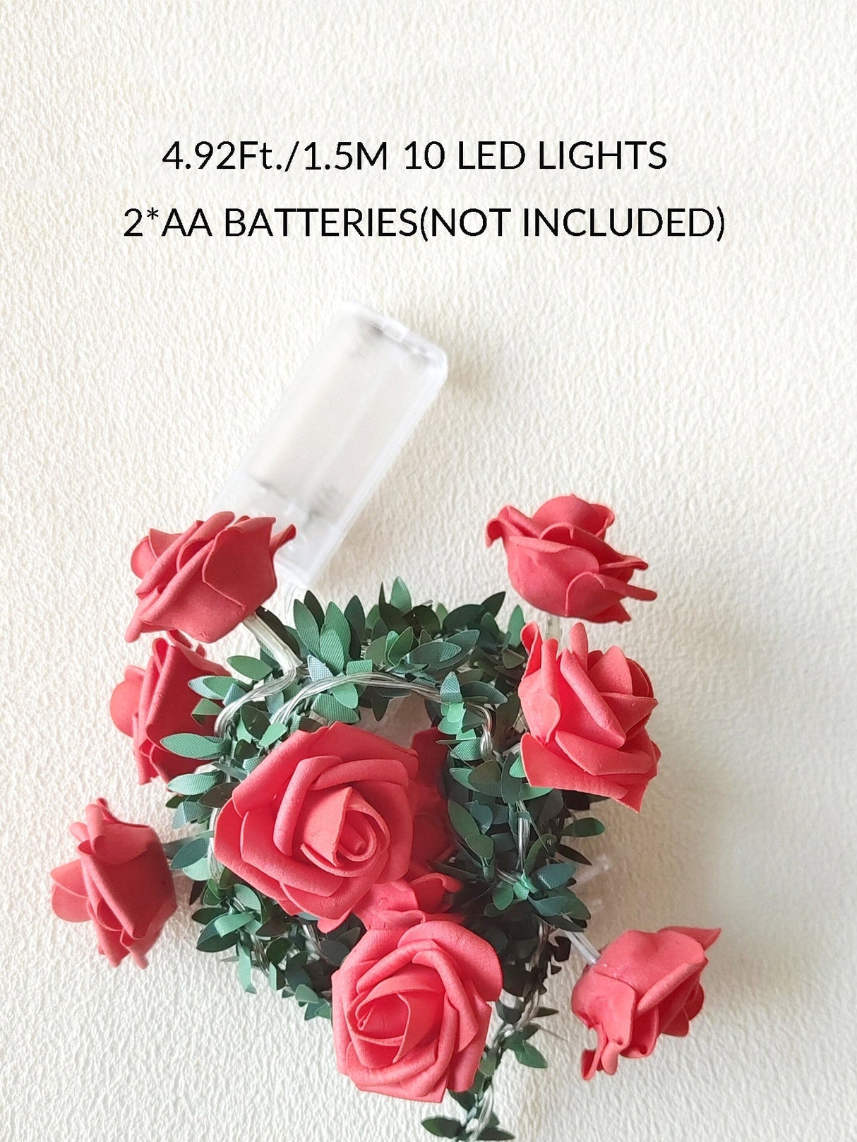 Artificial Rose Vine String Light 1pc - Novelty Lighting