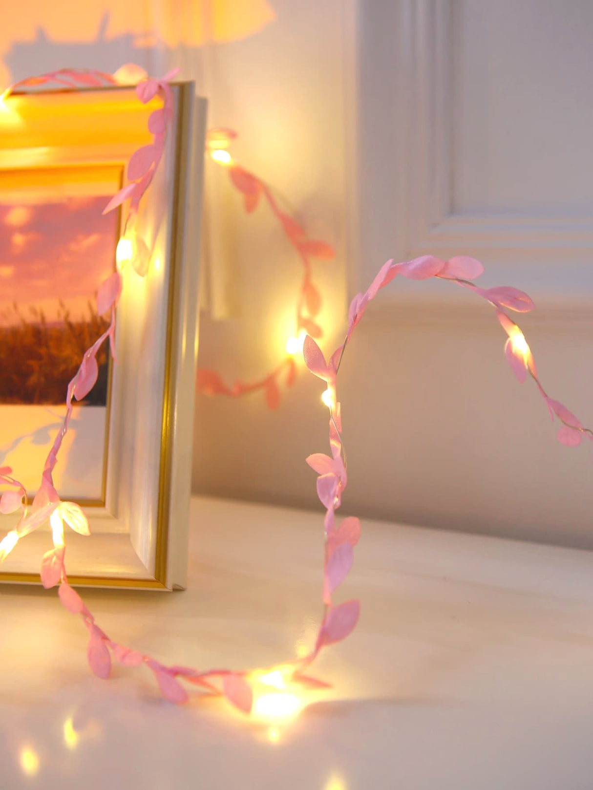 Artificial Leaf String Light with 20pcs Bulb 1pc - Novelty Lighting