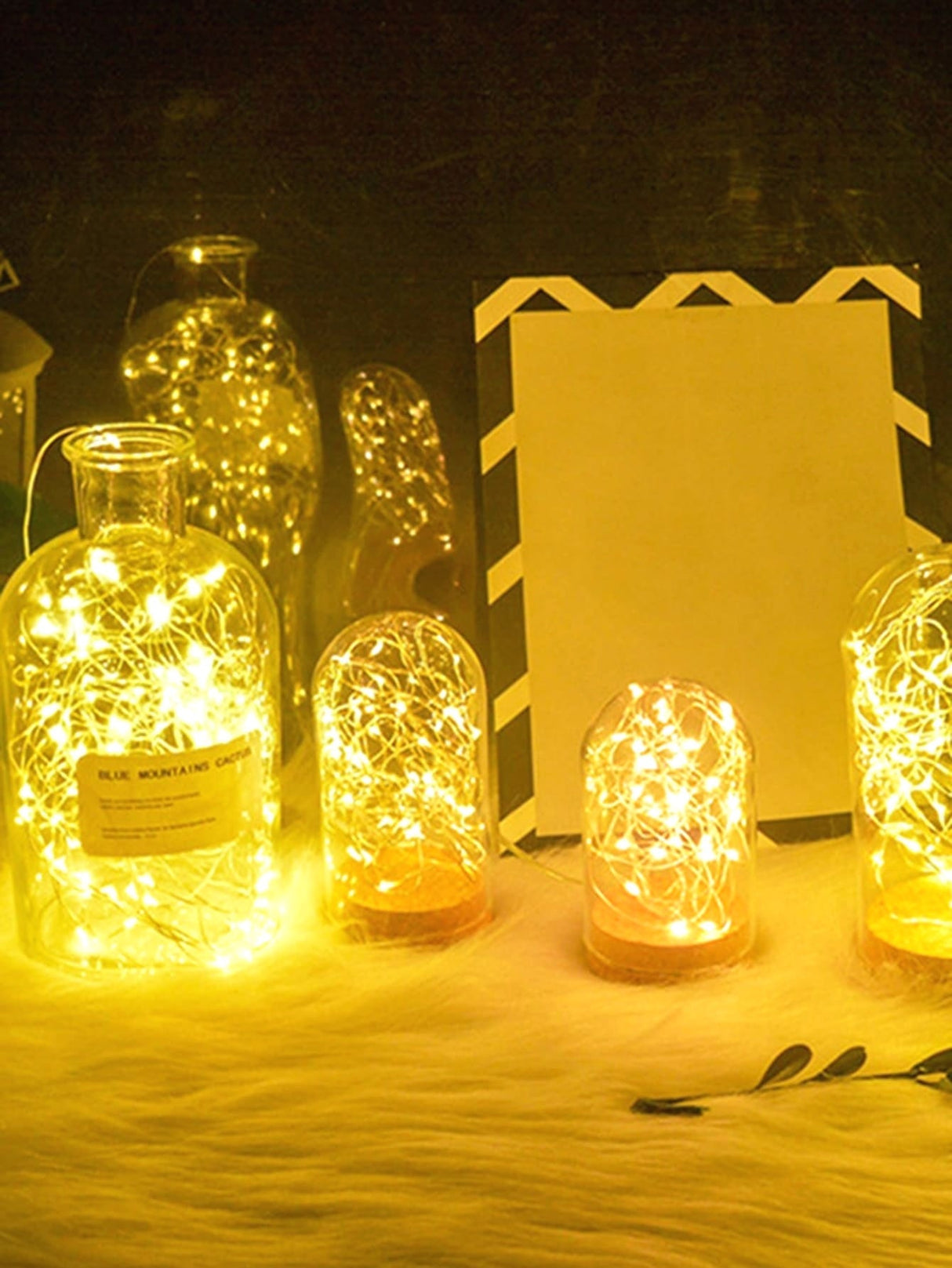 Copper String Light with 30pcs Bulb 2pcs - Novelty Lighting