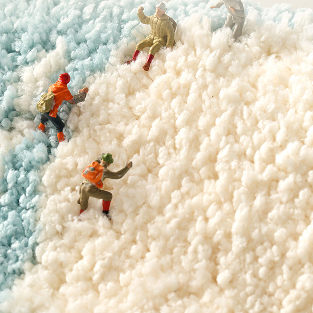 Feblilac Colorful Get Naked White Ground Bathroom Mat, 50x80cm Bathroom Rug, Plush Water-Absorbent , Anti Slip Toilet Mat, Art Bathroom Mats, Best Bath Rugs