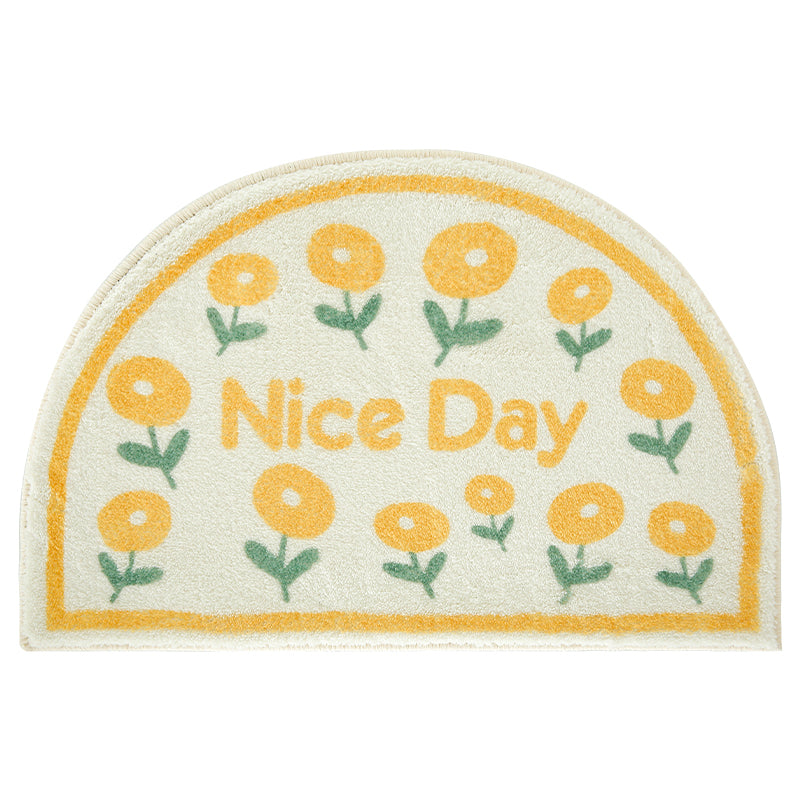 Fresh Lovely Semicircle Bath Mat