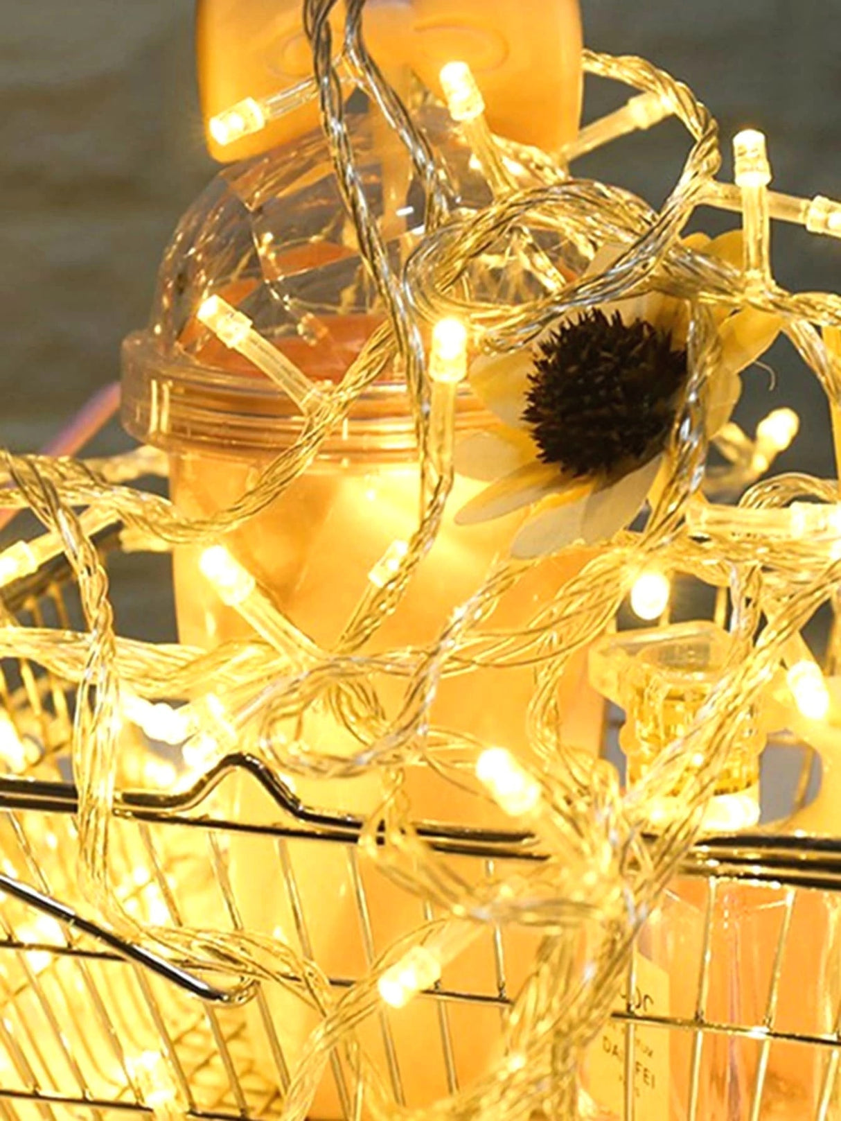 Decorative String Light with 50pcs Bulb Curtain - Novelty Lighting