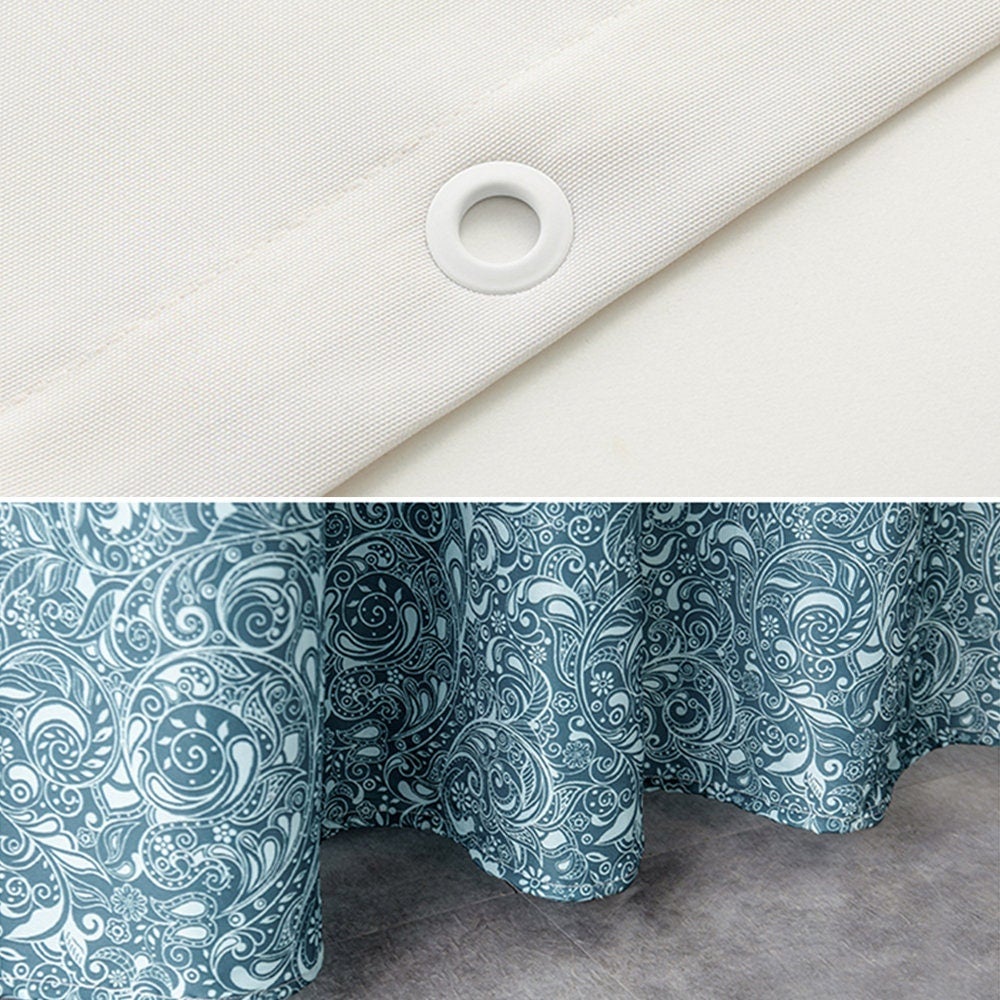 Gradient Purple Floral Shower Curtain
