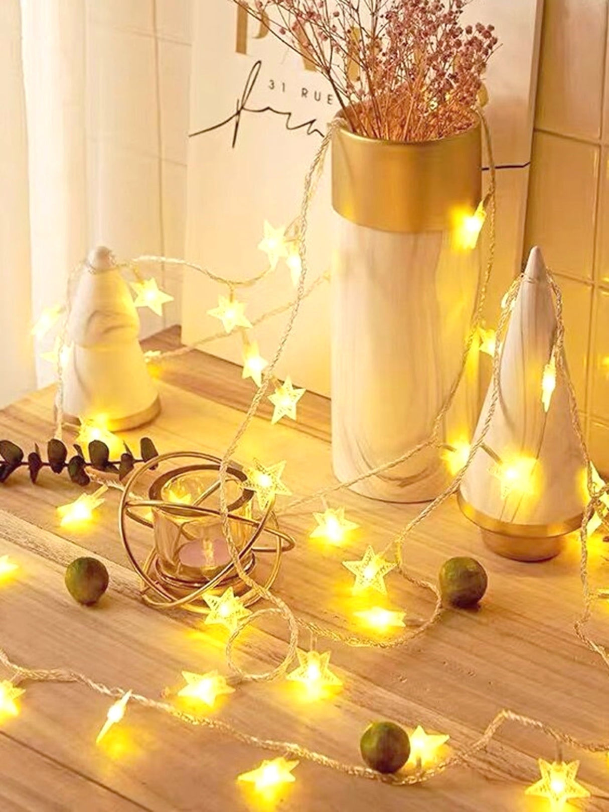 Star Bulb String Light 20pcs - Novelty Lighting
