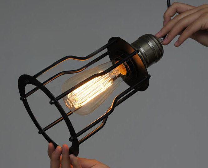 6 Head Industrial Wire Cage Chandelier / Pendant Lights