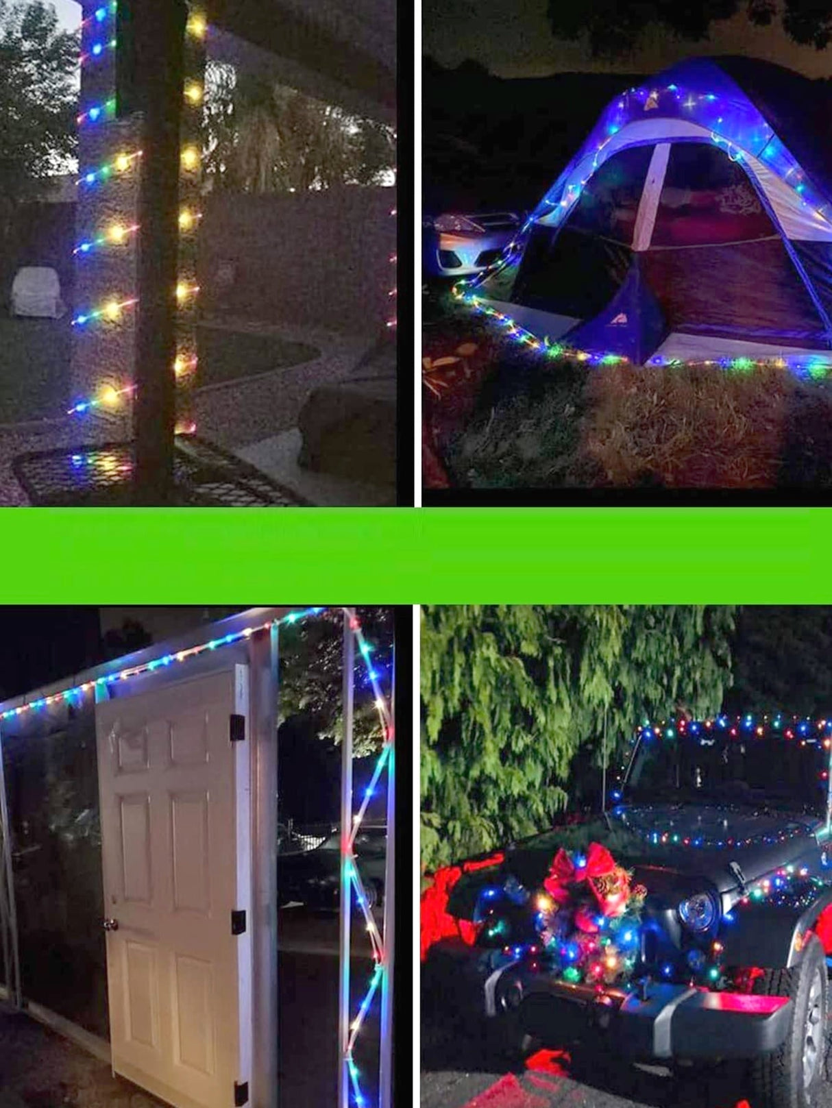 5m Waterproof String Lights with 8 Modes with 50pcs Bulb 1pc - Novelty Lighting