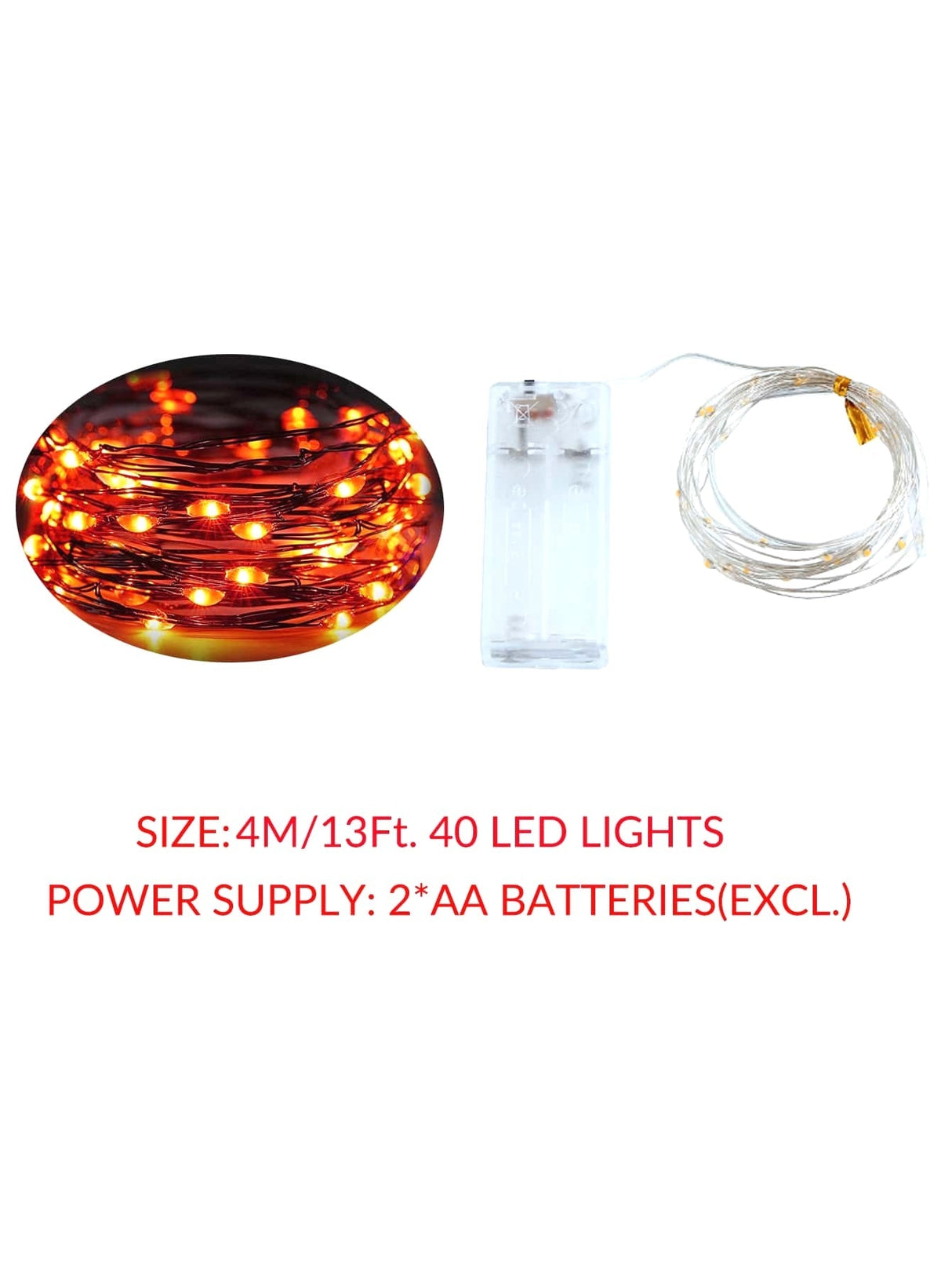 Halloween Decorative String Light with 40pcs Bulb 1pc - Lighting & Lamp