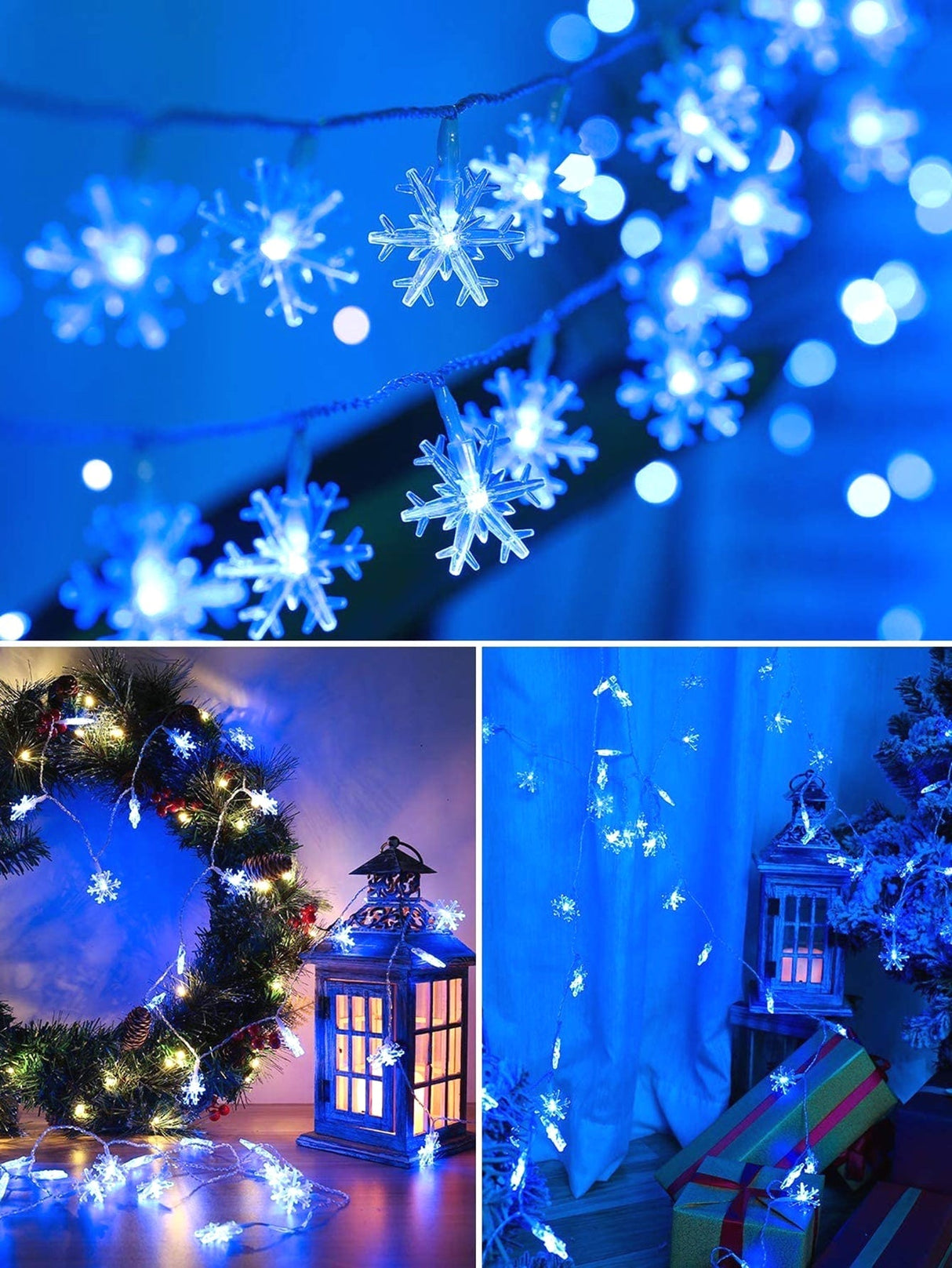 Christmas 40 Led 6m Snowflake String Light - Lighting & Lamp