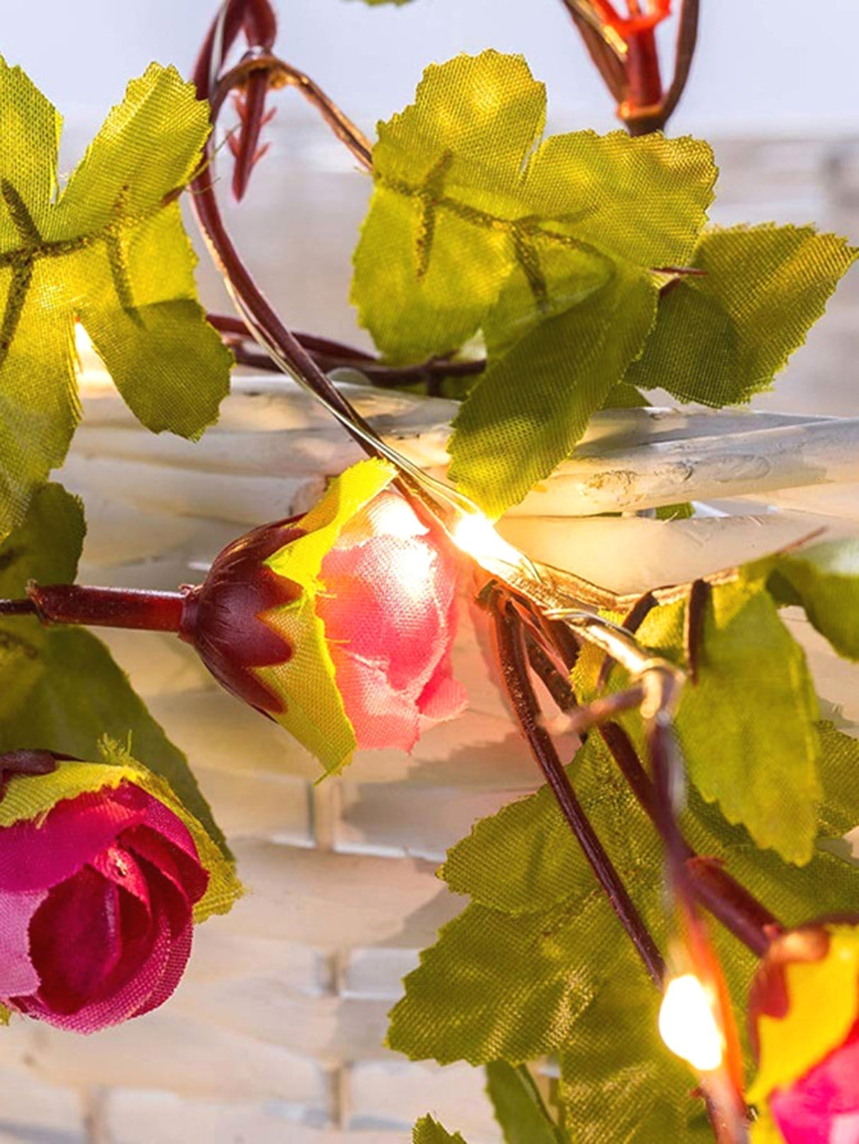 Artificial Flower String Light with 25pcs Bulb 1pc - Novelty Lighting
