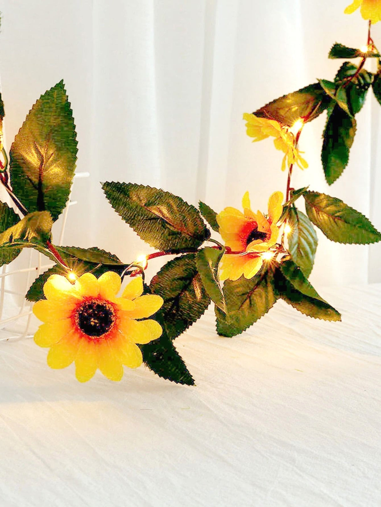 Artificial Sunflower Decor String Light 20pcs - Novelty Lighting