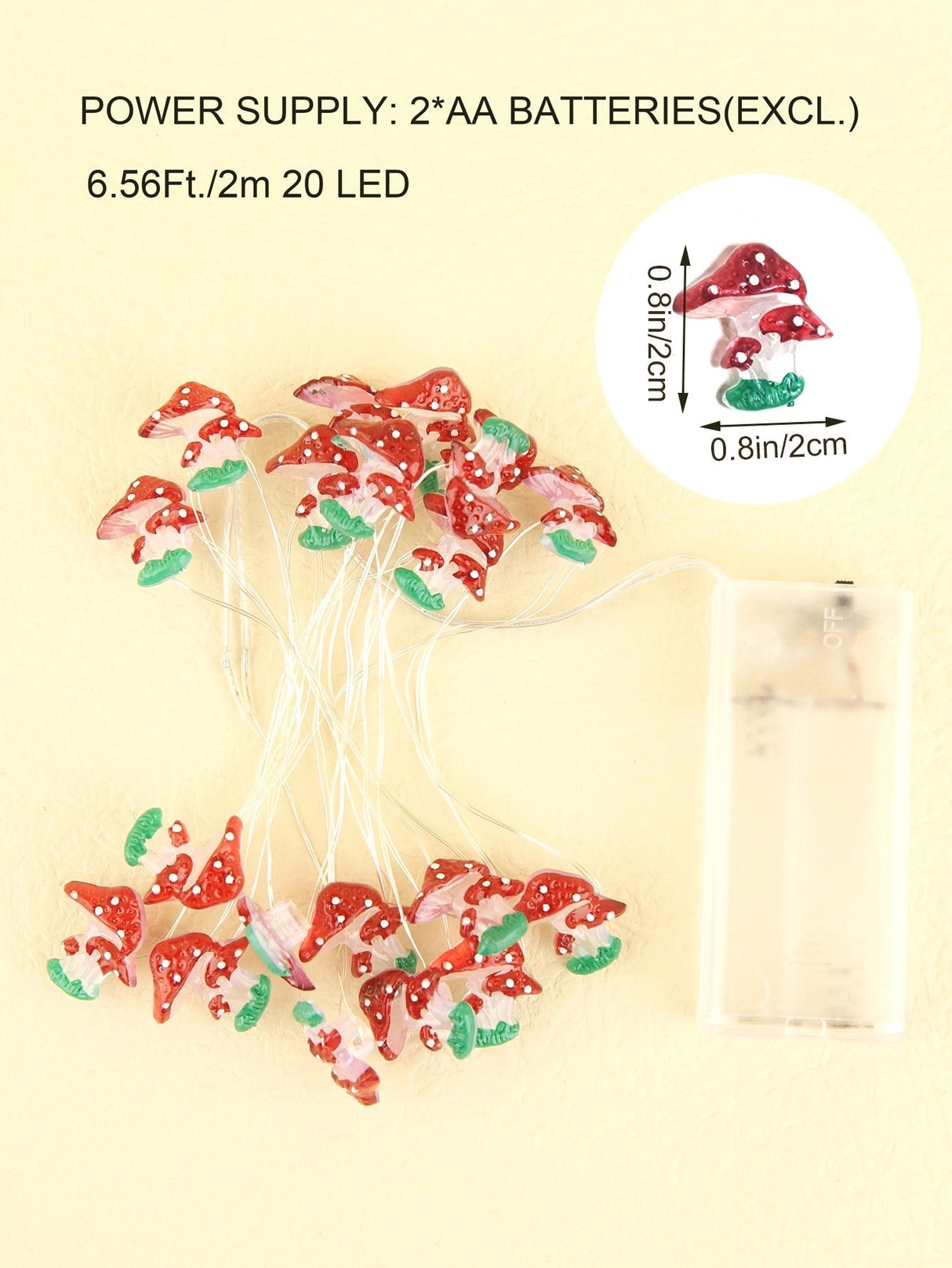 30 Led 3M Mushroom String Light - Novelty Lighting