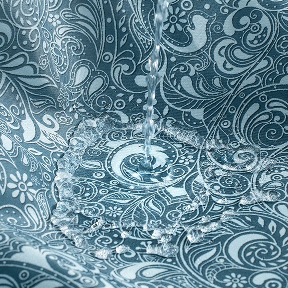 Gradient Purple Floral Shower Curtain