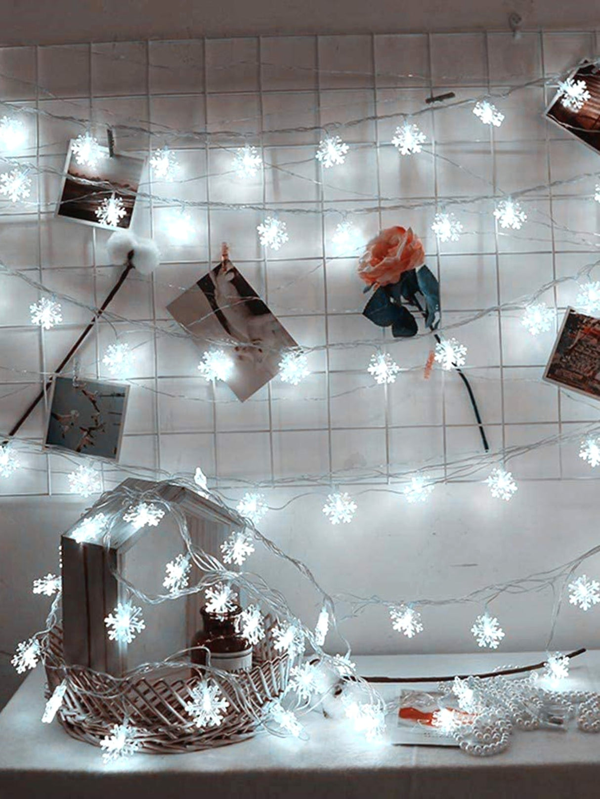 Christmas 40 Led 6m Snowflake String Light - Lighting & Lamp