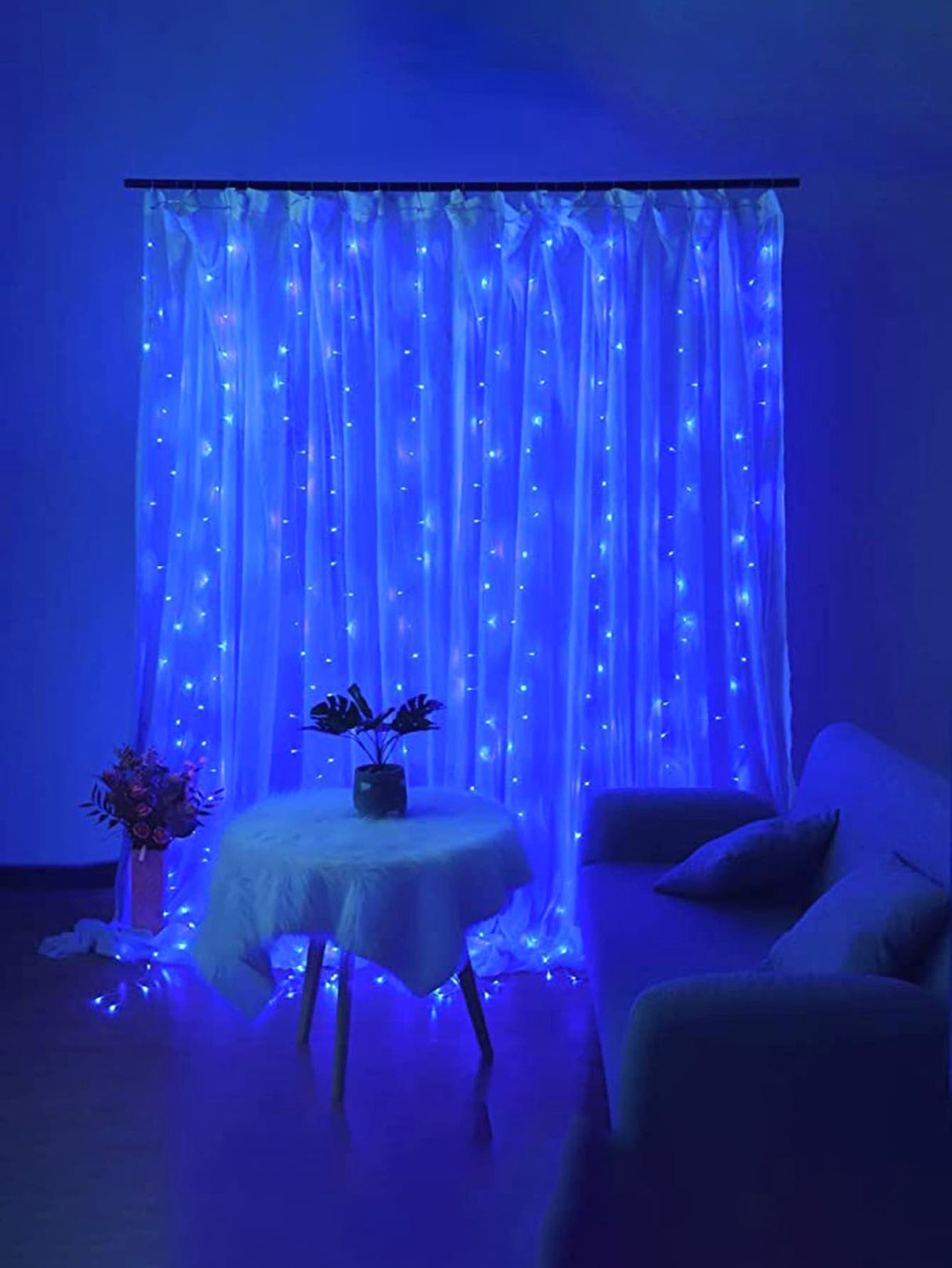 Control Curtain Decorative String Light with 300pcs Bulb Remote - Novelty Lighting