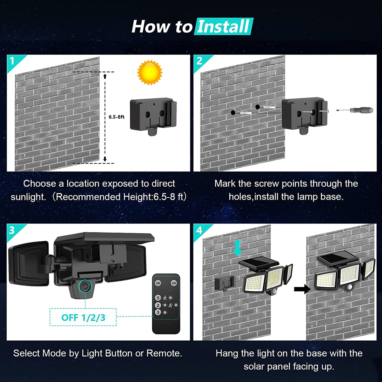 Solar Outdoor Flood Lights