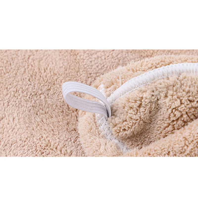 Bee Pattern Button Hair Drying Towel