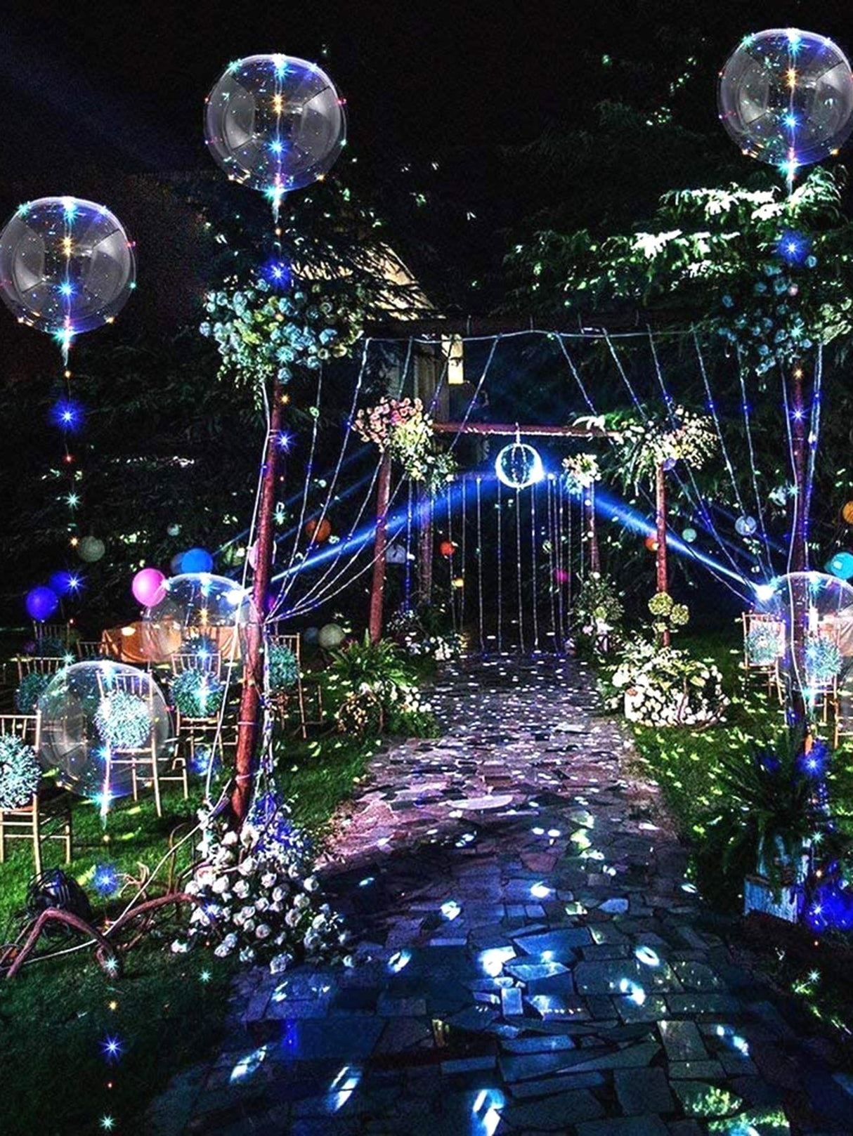 Copper String Light with Balloon 3pcs - Novelty Lighting